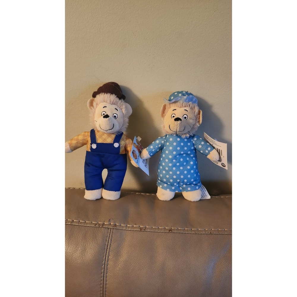 PBS Kids BERENSTAIN BEARS Plush Toys 9 In  Cartoon Mama Papa New